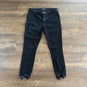 Abercrombie & Fitch Black Cropped Jeans. Harper Low Rise Ankle